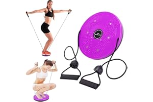 FS-PINGXIANG Waist Twist Disc, Waist Slimming Balance Rotating Disc Multi-functional Weight Loss Aerobic Exercise Tool Twist Board Exercise with Massage Foot Sole- Home Fitness Gym Equipment