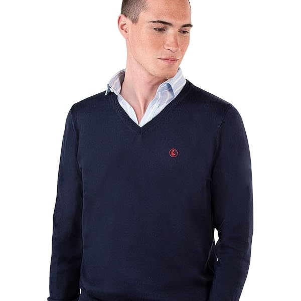 El Ganso® Jersey Cuello Pico Merino Marino