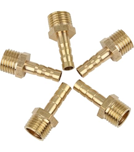 Adattatore Pressione Carburante 5/16 Barb Nero - Raccordo In Alluminio Per Manometro, 6.5x2.1cm - Foto 4