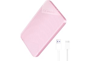GiGimundo 2.5 Inch Hard Drive Enclosure Pink - SATA III to USB 3.0 SSD Caddy, Tool-Free External SSD Enclosure, Compatible HDD Max 9mm, UASP, Work with Xbox, PC