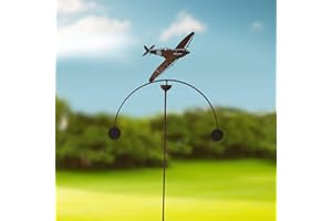 GAP GARDEN PRODUCTS - Solid metal Spitfire Double Wind Rocker/Spinner. Supplied bare metal, designed to rust naturally