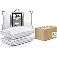 slamtech Sealy Side Sleeper Pillow - Supportive Foam Centre Pillow with Medium Firm Ideal for Side Sleepers - Hypoallergenic, Dupont Fibres and Quilted Cotton - Pack of 2 Boxed