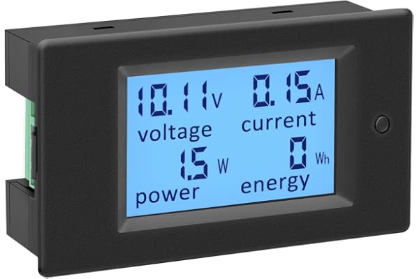 KETOTEK Voltmetre Amperemetre Testeur Indicateur Tension Courant Puissance énergie Numerique DC 6.5-100V 100A Volt Ampere Watt Multimètre LCD Afficher Panneau