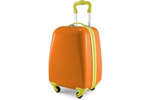 Hauptstadtkoffer - for Kids - Kindergepäck, Kinderkoffer, Hartschalenkoffer, Reise Trolley für Kinder, Handgepäck, 24 Liter, Orange