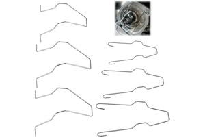 ANNLPOY Pinces à Ressort de Retenue D'ampoule 6PCS 5ZHSFULLKIT pour H1/H3/H4/H7, Clips de Fixation en Acier de Haute Qualité, Compatible avec Divers Modèles de Voitures