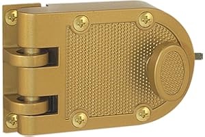 Prime-Line Products U 9970 Jimmy-Resistant Deadlock, Diecast, Brass Color, Angle Strike, Single Cylinder by Prime-Line Products