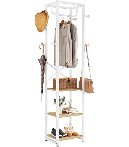 Support De Porte Suspendu Chromé 5/10 Crochets. Finition Métallique