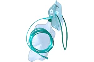 STAYPROTECH High Concentration Oxygen Mask with Reservoir Bag and 2.1m Tubing – Oxygen Mask for Adult That Requires Efficient Oxygen Therapy.