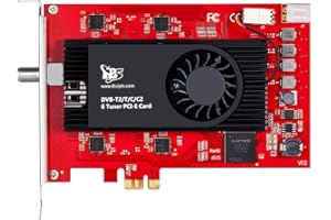 Tbs Octo Freeview Cable Dvb-T2/C2/T/C/Isdb-T Hd Pci Express Card 8 Tuners Red