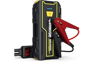 VoltSurge Arrancador de Coches,2000A Arrancador de Baterias de Coche (para 7L Gasolina o 5.5L Diesel),con Dos Salidas