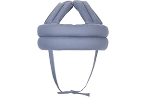 YABOYUGO Elmetto protettivo per anziani, spesso, morbido, traspirante, sicuro e confortevole, grigio