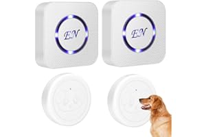 WERPOWER EverNary Dog Door Bell Wireless Doggie doorbells for Potty Training with Warterproof Touch Button Dog Bells Included Receiver and Transmitter