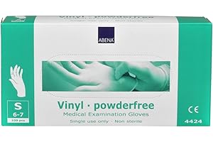 Abena Guanti in vinile, piccoli, trasparenti