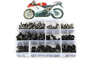 Xitomer Aftermarket Fairing Bolt Kits Fits Ducati 848 1098 1198 Fitting Kits Washers Nuts Fixings Clips Grommets (Titanium)