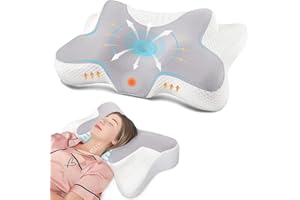 DONAMA Nackenkissen Kopfkissen Memory Foam Kissen, Ergonomisches Schlafkissen für Seiten Rücken & Bauchschläfer
