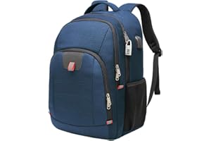 DELLA GAO Mochila Portatil Mochila Hombre Mochila Ordenador Portatil 15.6 17 Pulgadas Mochila Portatil con Ranura Mochila del Negocio Trabajo Diario Viaje Escolares