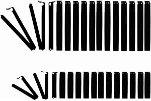 MUEEAD 30pcs Black Food Clips, Bag Clips, Snack Bag Sealing Clips, Food Storage Clips, Grocery Bag Clips, Clips, Suitable for Food Preservation