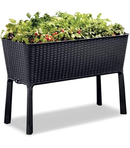 Holtaz Verhoogd Bloembed Van Hout Voor In De Tuin Of Voor Op Het Balkon Tuinbed Bloembed Bloembak Plantenbak Met Deksel En Praktische Plank 55x55x92 Cm Wit Grijs Holtaz Verhoogd Bloembed Van Hout Voor In De Tuin Of Voor Op Het Balkon Tuinbed Bloembed Bloembak Plantenbak Met Deksel En Praktische Plank 55x55x92 Cm Wit Grijs
