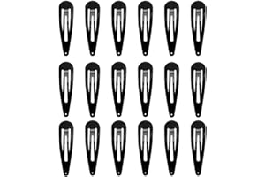 XMBYGEY Lot de 25 Barrettes noires Barettes cheveux fille,Pince cheveux enfant - Idéales pour tous les types de cheveux (noir)