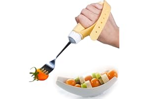 CYRANK Utensile adattivo Sussidi alimentari Cucchiaio Forchetta Easy Grip Artrite Aid Argenteria per Parkinson Pazienti disabili Prodotti di assistenza anziani(forchetta)