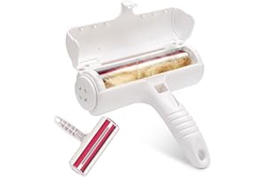 USION Pet Hair Remover Brush - Reusable Dog Hair Removal for Dogs and Cats, Animal Cat Hair Removal Brush Easy to Clean Fixed Areas Pet Fur from Carpet, Furniture, Rugs, Bedding and Sofa