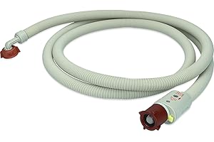 LUTH PREMIUM PROFI PARTS Waz zasilajacy z aquastopem 1,5 m 90°C Uniwersalny do pralek Zmywarki do naczyn Pralko-suszarki Zmywarki do naczyn ze zlaczem srubowym 3/4