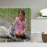 Shower Curtain Schöne Cute Fox und Känguru Dusche Curtain-Bathroom Zubehör Badezimmer Set 72 x 72 Multi 50