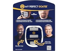 My Perfect Goatee : The #1 Original Goatee Shaving Template for Men – Fast, Easy & Flawless Goatee Shaving Result – Adjustable Guide to Fit for All Your Needs – Get a Symmetrical, Balanced Goatee Beard with Ease Note: Razor or Trimmer not included