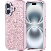 Spia Apple iPhone 16 ile Uyumlu Kılıf Pembe Kapi Kapak Taşlı (Apple iPhone 16 ile Uyumlu, Pembe)