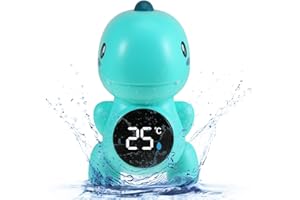 GUANGCAILUN Baby Bath Thermometer With LCD Baby Digital Water Thermometer- Safety Bathtub Floating Dinosaur Shape Pool Thermomete r for Bath and Pool
