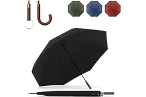 Sapor Design Regenschirm Stockschirm sturmfest Auf-Automatik windsicher | XXL groß & stabil für 2 Personen Damen & Herren | Golfschirm Reise – 123 cm Ø elegant