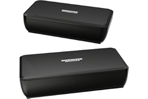 Marmitek - Transmisor de Audio Para Altavoces, Surround Anywhere 221, Transmisión Digital sin Latencia, Conexión Inalámbrica de Altavoces Envolventes, Conecte dos Altavoces de Forma Inalámbrica