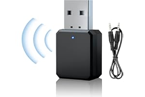 HENGBIRD Adapter Bluetooth 5.1 USB Dongle AUX/USB Dual Output do radia samochodowego Plug and Play Odbiornik do głośnika wzmacniacza mocy i samochodu