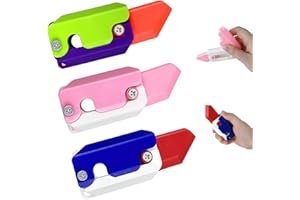 71NMLY 3 Pezzi Coltello Giocattolo di Decompressione, Hand Spinners 3D Fidget Giocattoli Coltello finto Coltello Carota Giocattolo portatile Ansia