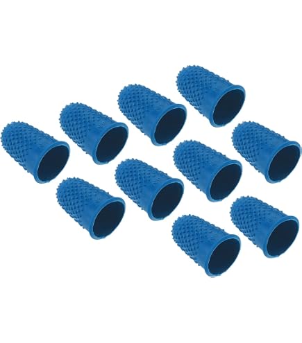 20 Protège-Doigts En Silicone - Pour Comptage, Couture, Tourner Les Pages, Multi-Tailles