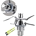 Gruppo Coltelli Lame Compatibile per Vorwerk Thermomix Bimby TM31 TM 31 in Acciaio Inox con Spazzolini Italdos