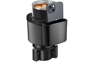 TYKOR Auto Getränkehalter, Becherhalter Auto mit Verstellbarer Basis, Flaschenhalter Auto Kompatibel mit Stanley 0.4/0.47/0.75/0.89/1.2L, Andere Große Flaschen 0,4-1,5 L (7,0-10,7 cm)