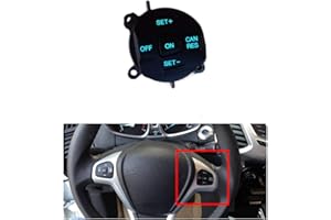 SHANGDELI Multifunktion Lenkrad Tasten Tempomat Schalter mit Kabelbaum Anschlusskabel SET Passt für Fiesta MK7 MK8 ST Ecosport 2013