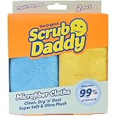 Scrub Daddy Microfibre Cleaning Cloth &ndash; Washable and Reusable Microfibre Cloths for Kitchen Cleaning Multi-Purpose Absorbent