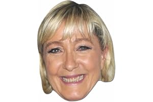 STAR CUTOUTS Mask Halloween SM254 Masque Marine Le Pen (Standard), Étoile, Bronze, Taille Unique