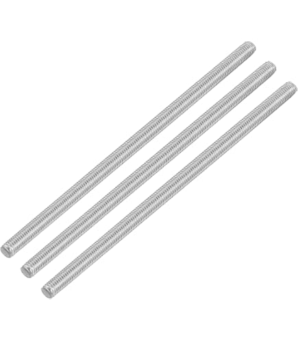QUARKZMAN 5 stuks draadstangen, M8 x 120 mm roestvrij staal 304 klinknagels stang met rechtse schroefdraad M8-1,25 schroefdraadstang voor montage van meubels en machines