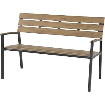 Amazon.de: Gartenbank Sitzbank 3er - Bank 150 cm grau Polywood Polyholz