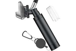 Uniclife Golf Water Brush Golf Club Cleaner Brush with Nylon Bristles & Leak-proof Water Spray Bottle for 142 g of Water Club Head Groove Golf Ball Shoe Cleaning Tool with Strong Retractable Keychain