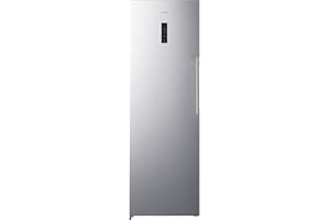 Teknix TH60TNFX 60cm Freestanding Tall Freezer - 274L Capacity - Frost Free - Suitable for Outbuildings - Metal Tech Cooling - Stainless Steel, H185.5 x W59.5 x D65.1 (cm)