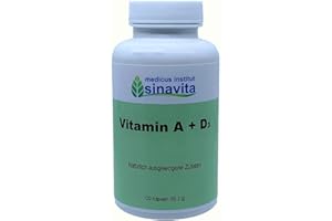 MEDICUS INSTITUT SINAVITA Vitamin A+D, 120 Kps, vegetarische Kapselhülle, deutsche Produktion