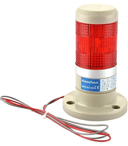 Tour De Signalisation Industrielle. Feu De Signalisation Avec Lampes Led Clignotante Rouge Orange Verte 12 Vdc Td042