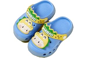 SMajong Kinder Clogs Pantoletten Jungen Mädchen Gartenschuhe Atmungsaktiv Sandalen Hausschuhe Badeschuhe rutschfeste Pantoffeln 21-29 EU