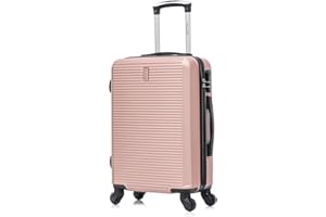 CELIMS - Valise Cabine Voyage Approuvée par 100+ Compagnies Aériennes | Légère et Rigide | Valise Cabine 55x35x25 | Valise Enfant | Bagages Cabine | ABS à 4 roulettes | Rose Gold
