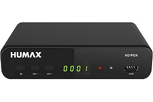 Humax Digital HD Fox digitaler HD Satellitenreceiver mit 1TB Festplatte HDD Sat Receiver zum aufnehmen. HDMI SCART DVB-S/S2 PVR Ready