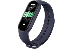 ELLENNE OROLOGIO BAND SMART M8 8 FREQUENZA CARDIACA OSSIGENAZIONE STRESS IMPERMEABILE IP67 SONNO RICARICA MAGNETICA (Blu)